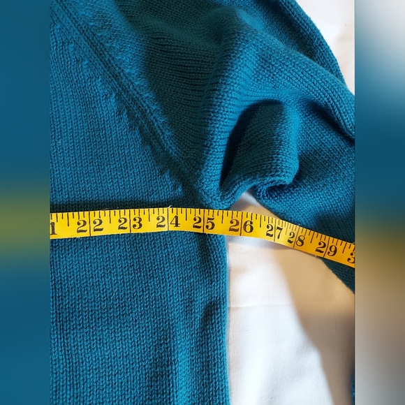 Lands' End Womens Ocean Blue Crewneck Sweater - Picture 4 of 6